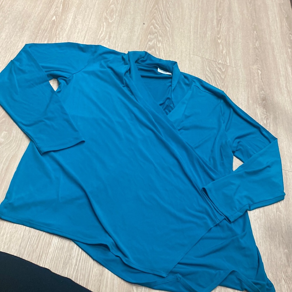 Stretchy Teal Cardigan